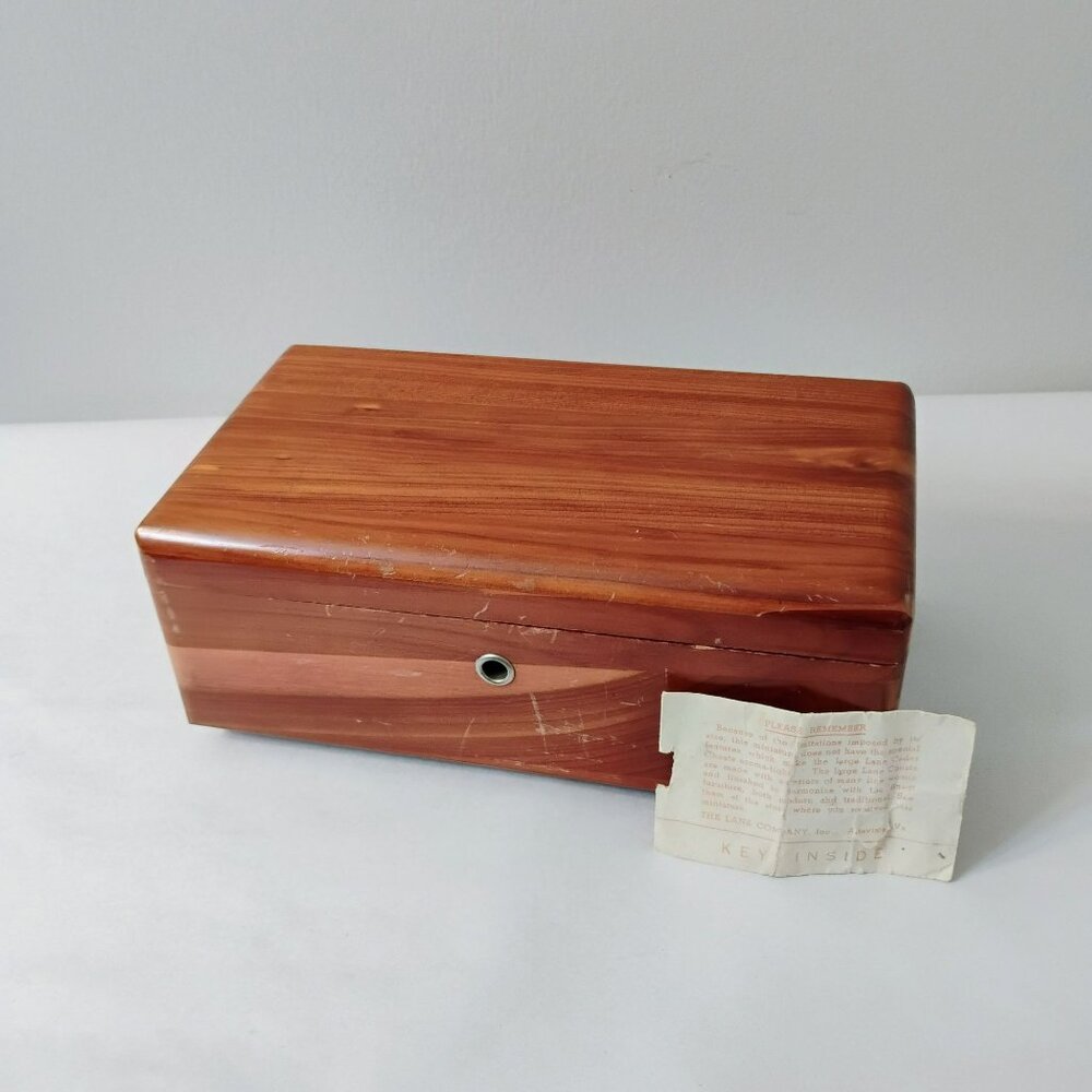 Vintage Miniature Lane Cedar Chest, Aberdeen Furniture Co, Rare w/Original Key